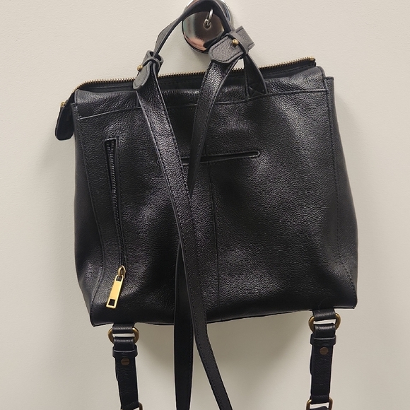 Fossil Elina Leather Convertable Backpack Black - Picture 2 of 5